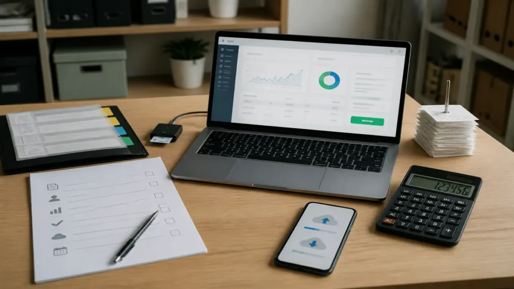 Contabilidade online para ME: regularização e gestão de impostos 1 Momento de como funcionam guias, notas e obrigações acessórias durante atividade de contabilidade online.